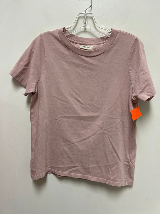 Top Short Sleeve By Madewell In Pink, Size: M