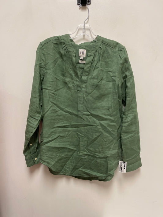 Top Long Sleeve By Gap In Green, Size: S