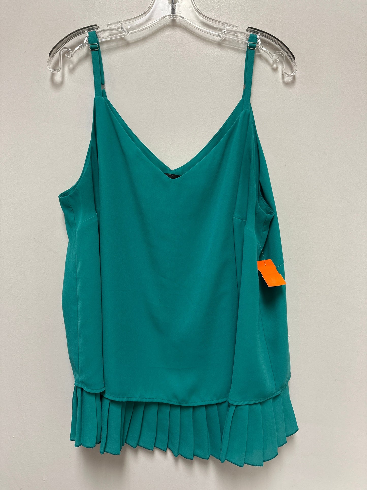 Top Sleeveless By Halogen In Green, Size: 2x