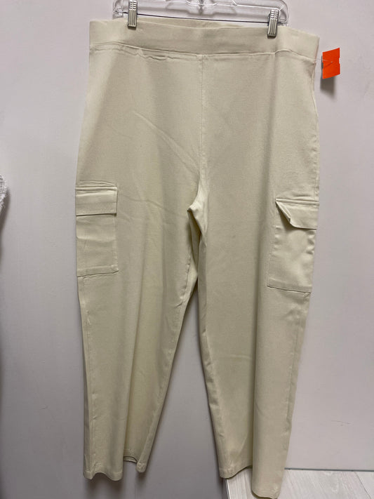 Pants Leggings By Jones And Co In Cream, Size: 2x