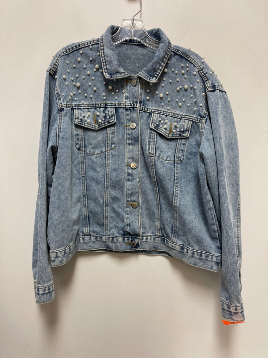 Jacket Denim By Clothes Mentor In Blue Denim, Size: 2x