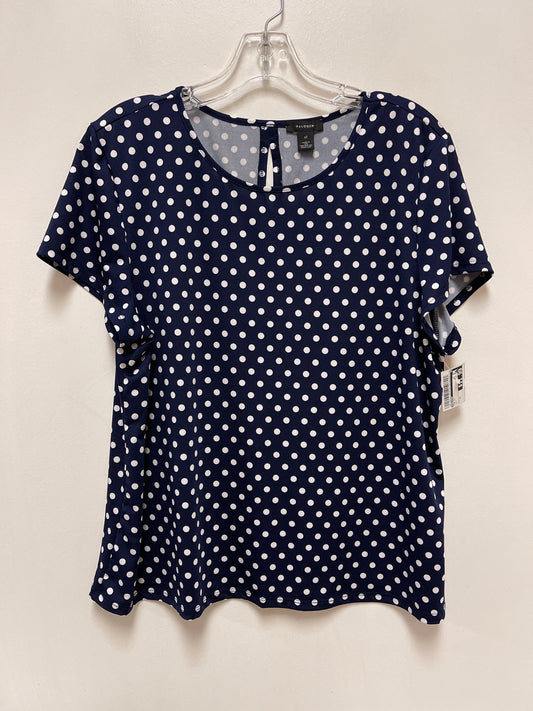 Top Short Sleeve By Halogen In Navy, Size: Xl