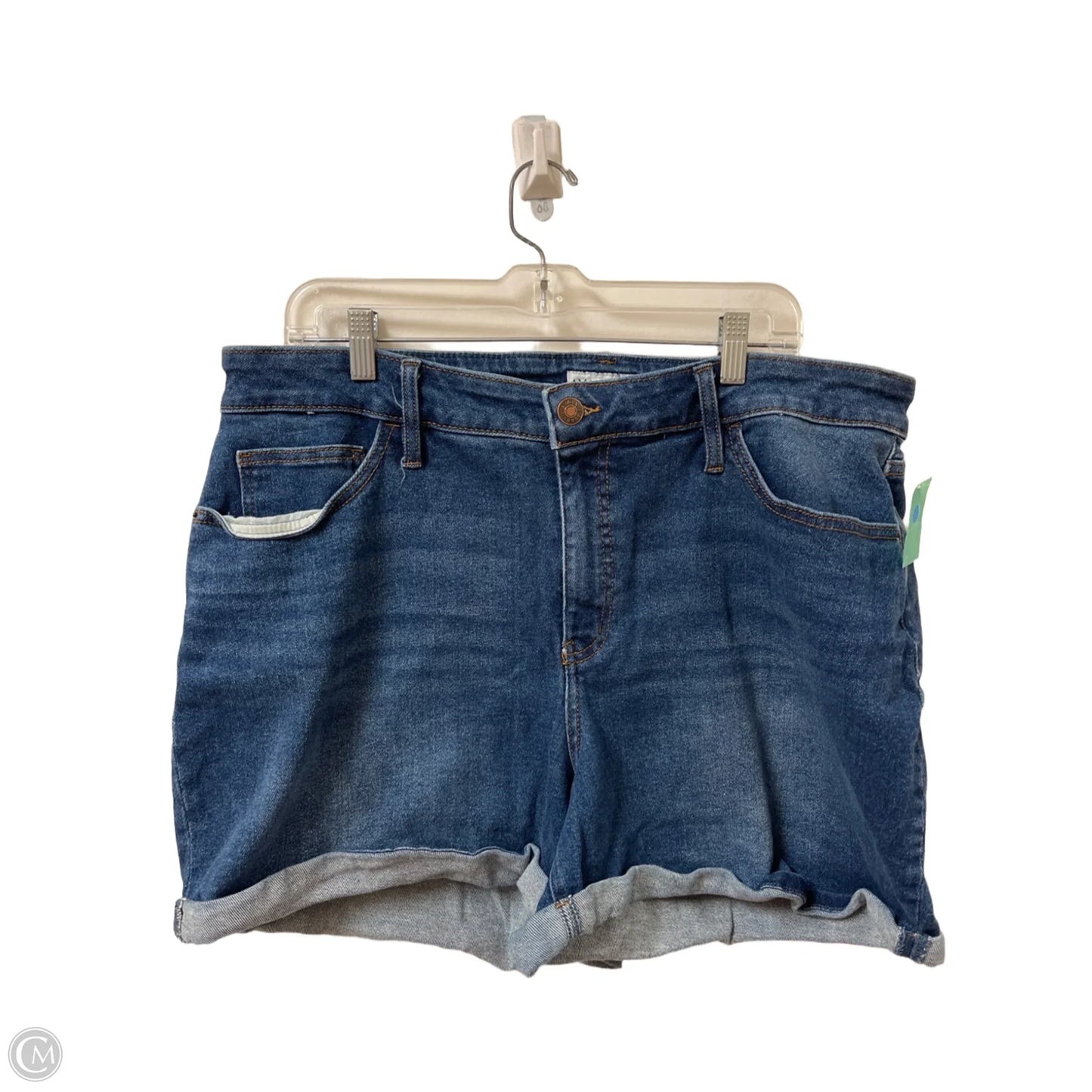 Shorts By Ava & Viv In Blue Denim, Size: 18