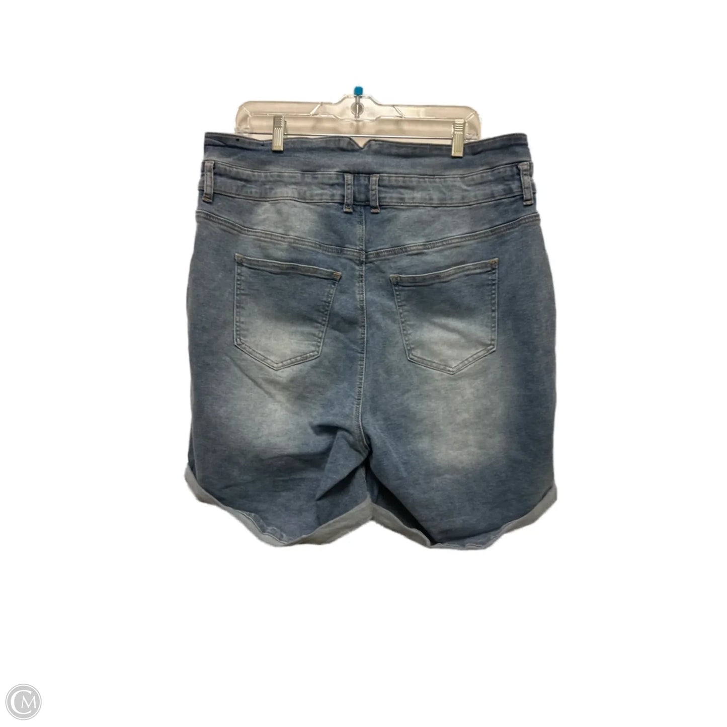 Shorts By Ashley Stewart In Blue Denim, Size: 20