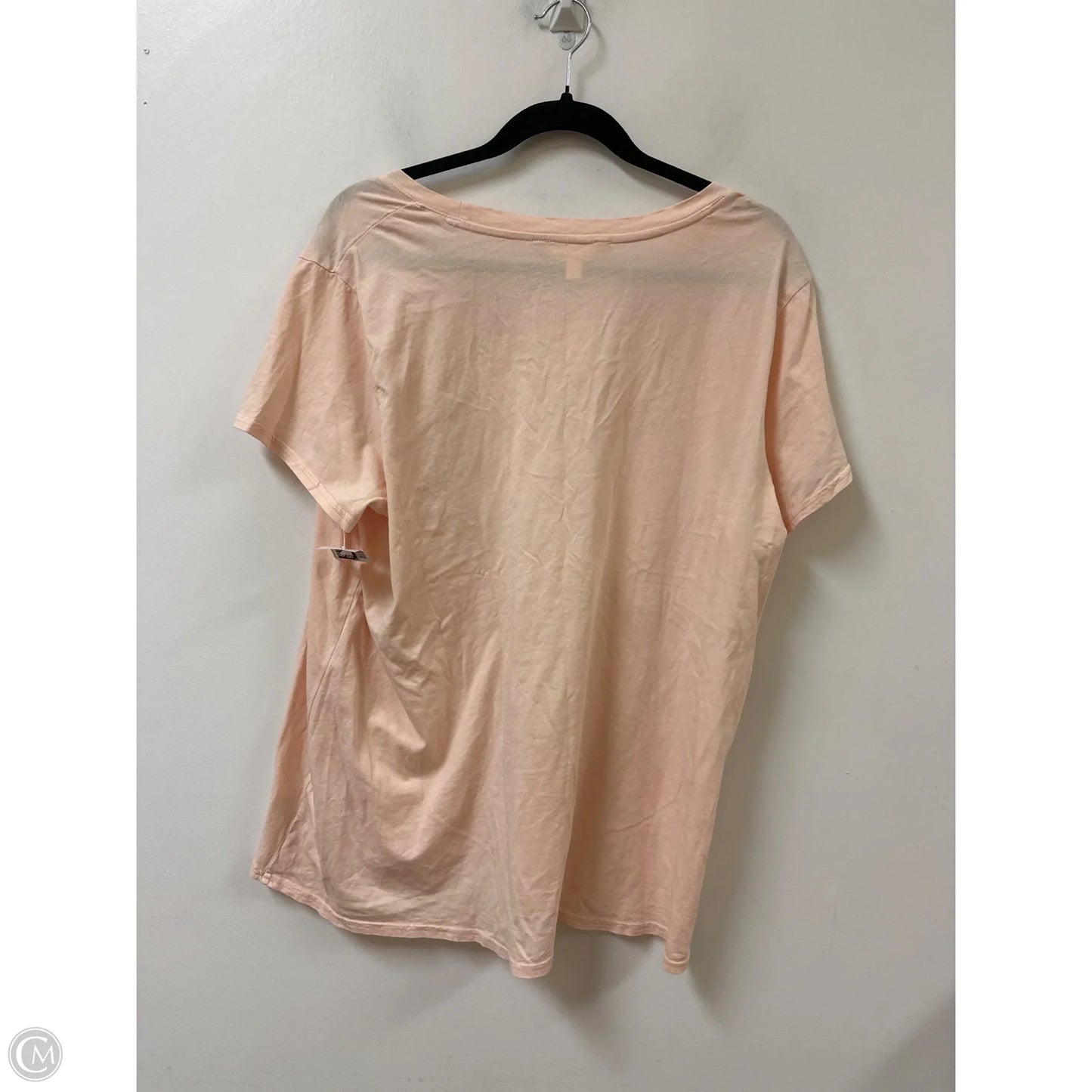 Top Short Sleeve By Lc Lauren Conrad In Peach, Size: 2x