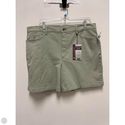 Shorts By Gloria Vanderbilt In Green, Size: 18