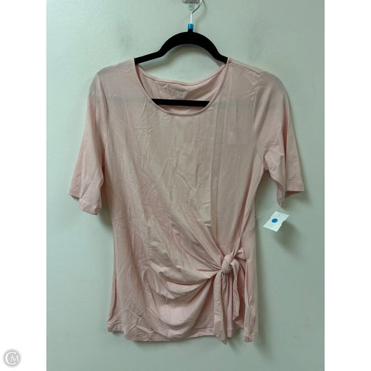 Top Short Sleeve By Lands End In Pink, Size: S