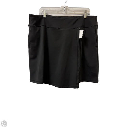 Athletic Skort By Clothes Mentor In Black, Size: 3x