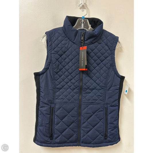 Vest Puffer & Quilted By Andrew Marc In Navy, Size: M