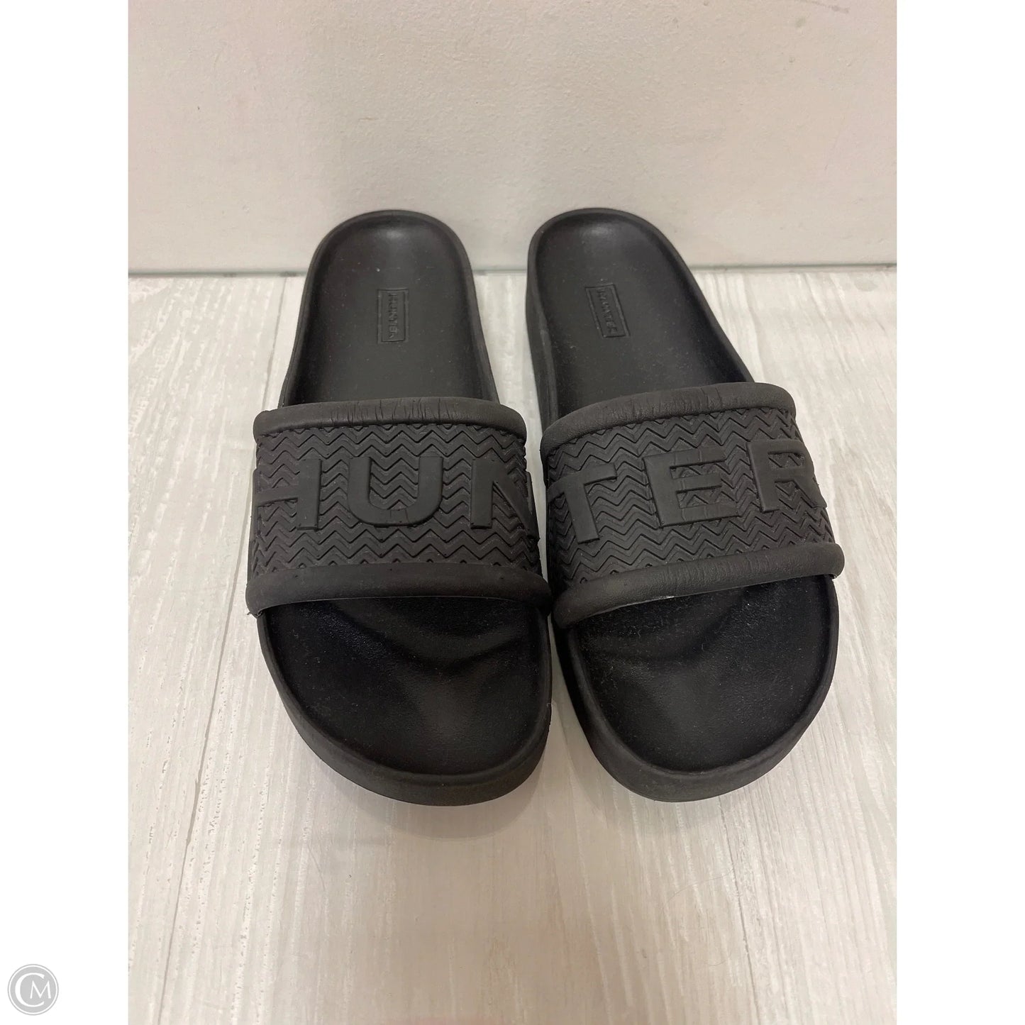 Sandals Flats By Hunter In Black, Size: 8