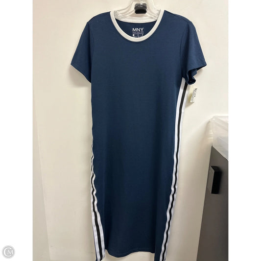 Dress Casual Midi By Marc New York In Blue & White, Size: L