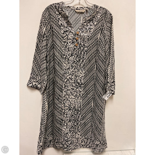 Dress Casual Short By Soft Surroundings In Black & White, Size: M
