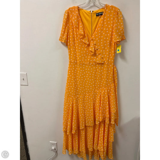Dress Designer By Karl Lagerfeld In Yellow, Size: S