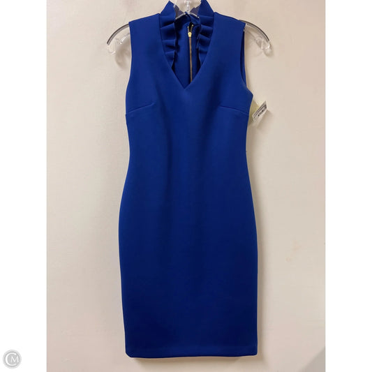 Dress Casual Midi By Calvin Klein In Blue, Size: Xs