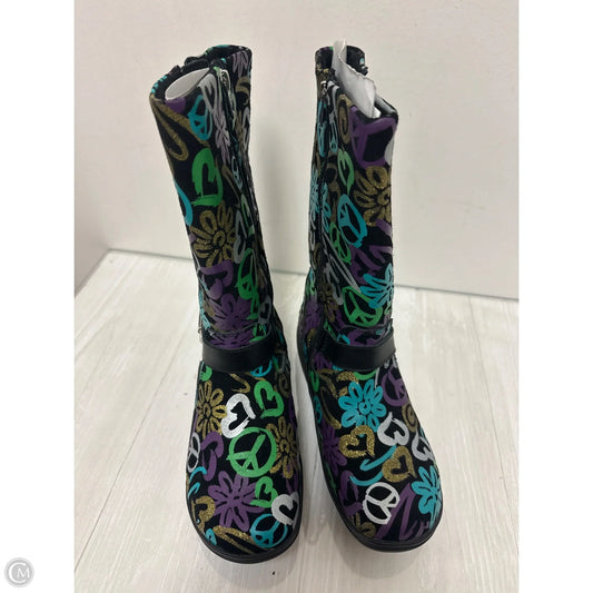 Boots Mid-calf Heels By Alegria In Multi-colored, Size: 6.5