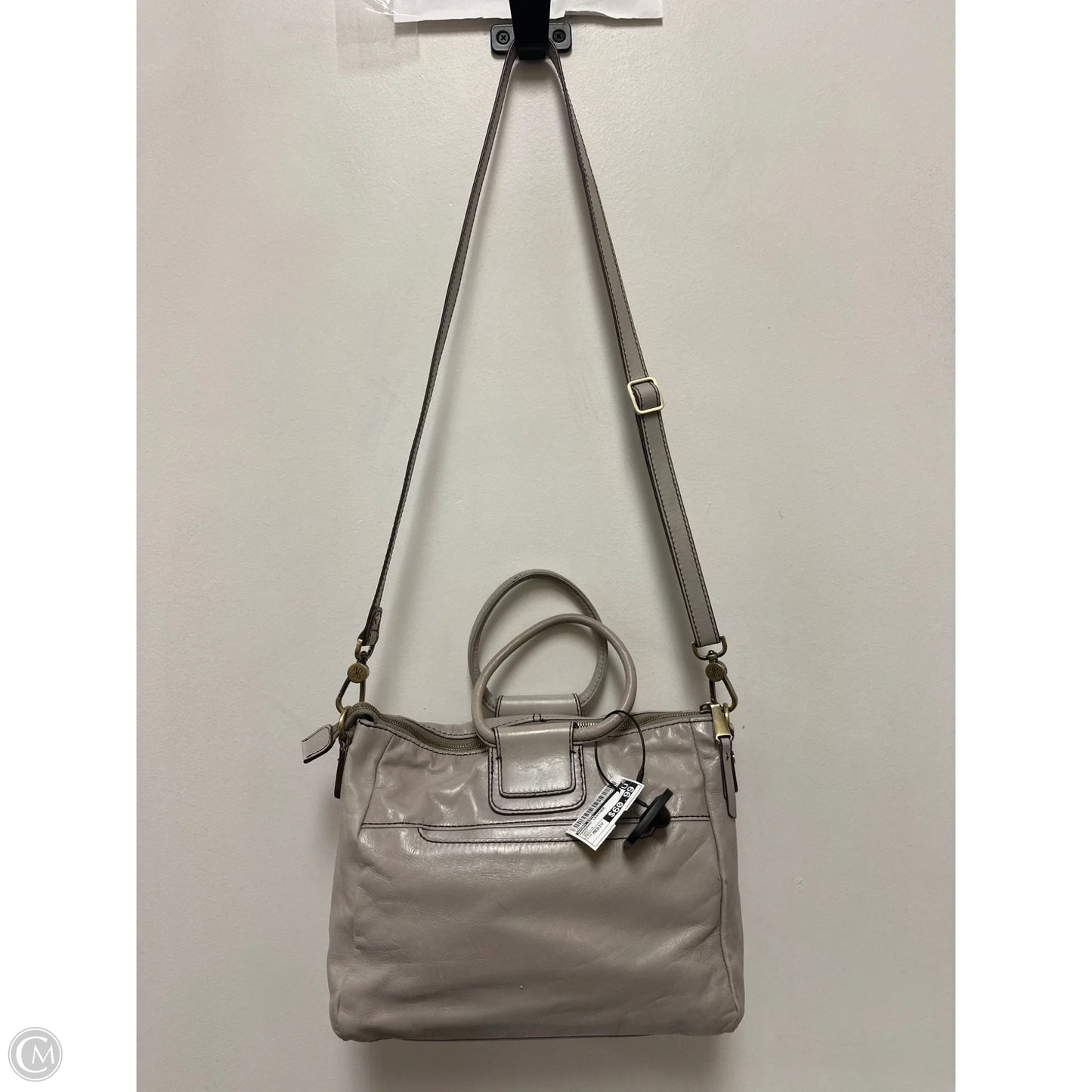 Handbag Leather By Hobo Intl, Size: Medium
