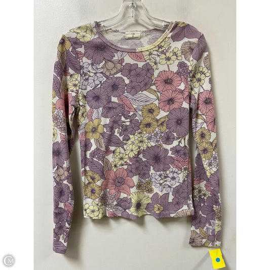 Top Long Sleeve By T.la In Floral Print, Size: M