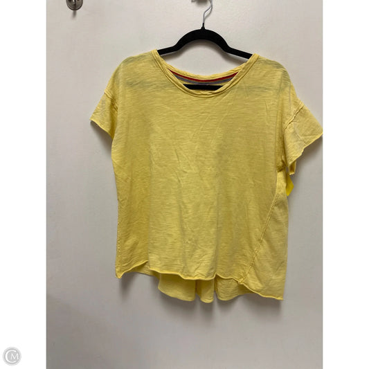 Top Short Sleeve By Pilcro In Yellow, Size: Xs