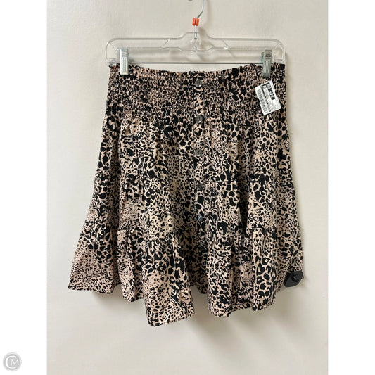 Skirt Mini & Short By Rebecca Taylor In Animal Print, Size: L