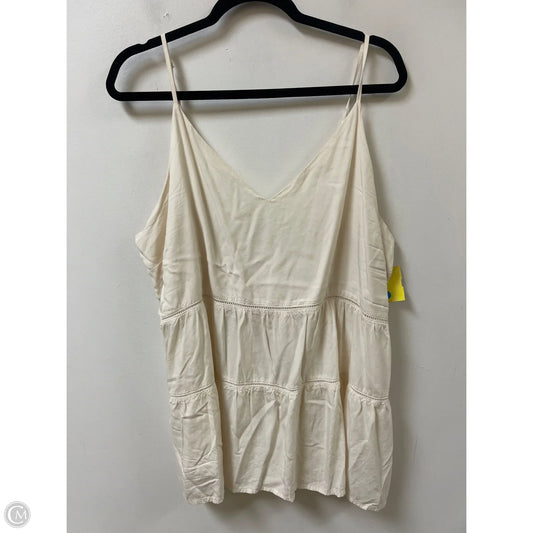 Top Sleeveless By Old Navy In Cream, Size: 1x