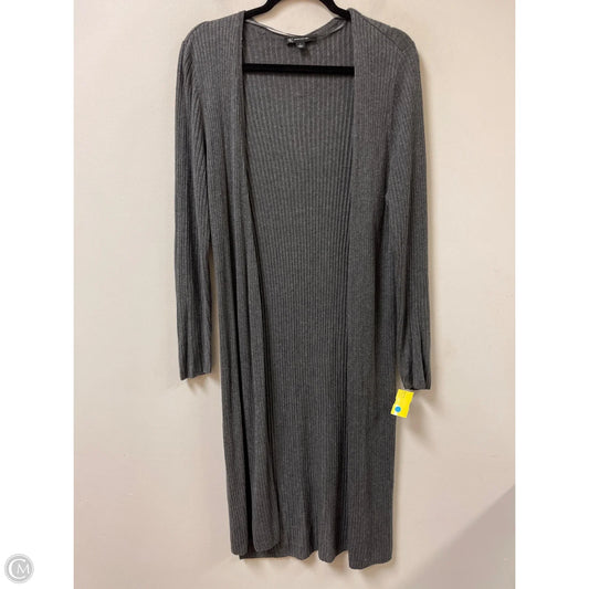 Sweater Cardigan By Inc In Grey, Size: L