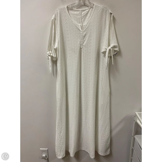 Dress Casual Maxi By Clothes Mentor In White, Size: Xl