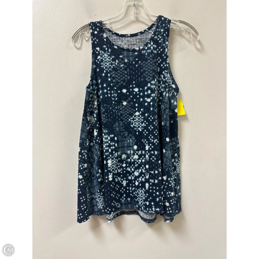 Top Sleeveless By Sonoma In Navy, Size: S