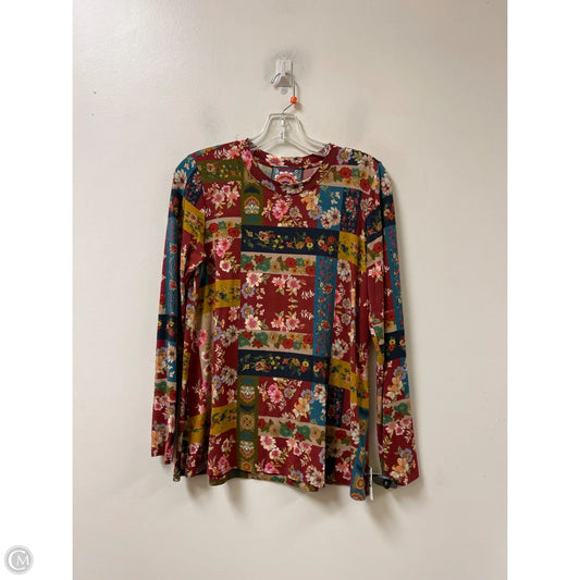 Top Long Sleeve By Johnny Was In Floral Print, Size: S