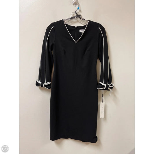 Dress Casual Midi By Calvin Klein In Black, Size: Xsp