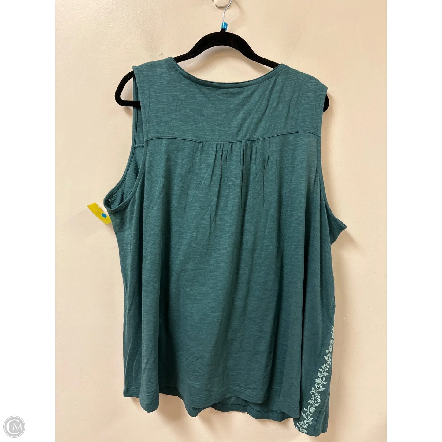 Top Sleeveless By J. Jill In Green, Size: 3x