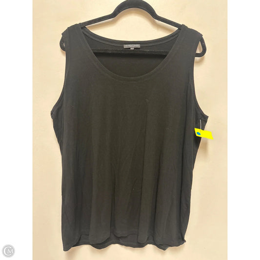 Top Sleeveless By Eileen Fisher In Black, Size: 2x