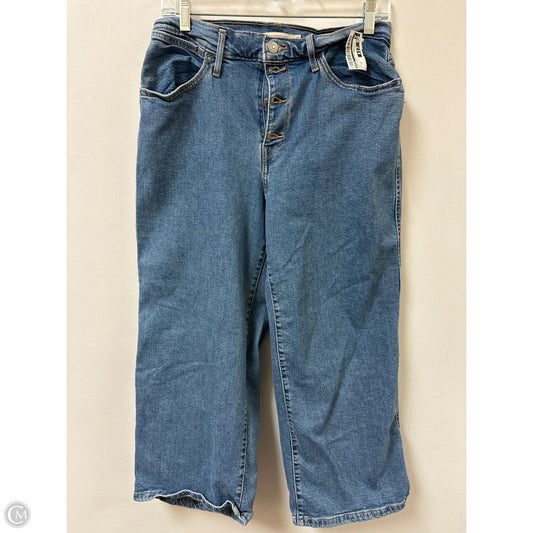 Jeans Straight By Levis In Blue Denim, Size: 10
