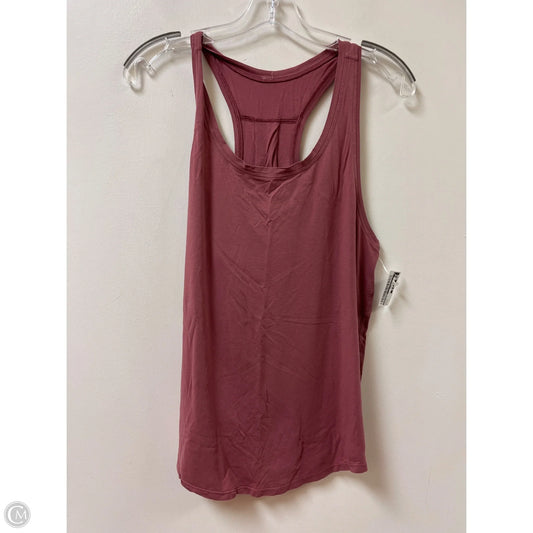 Athletic Tank Top By Lululemon In Mauve, Size: M