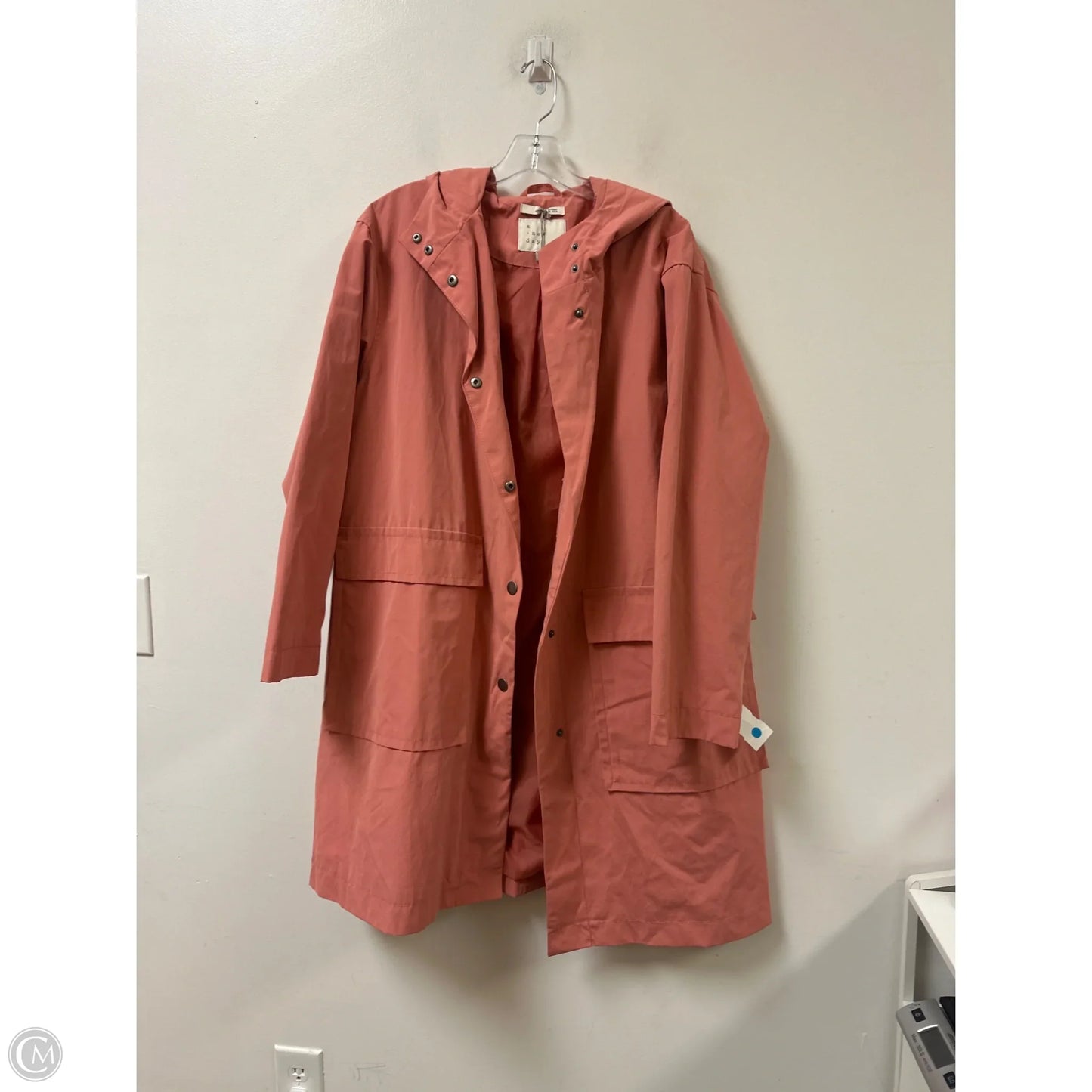 Coat Raincoat By A New Day In Coral, Size: Xl