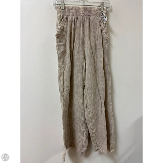 Pants Linen By Zenana Outfitters In Tan, Size: S