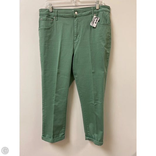 Jeans Skinny By Logo In Green, Size: 14