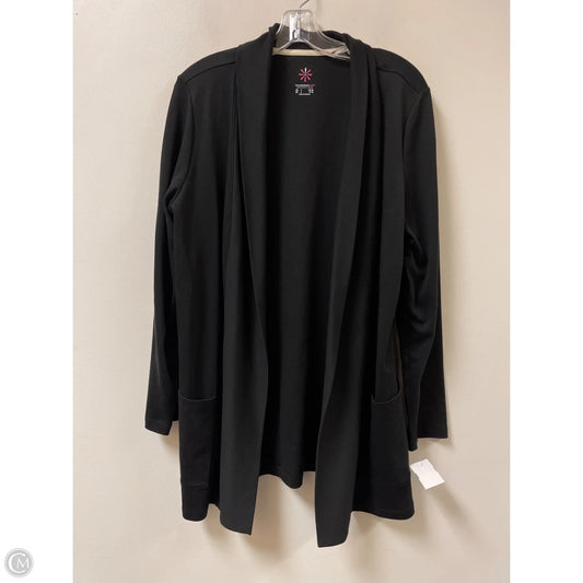 Sweater Cardigan By Isaac Mizrahi Live Qvc In Black, Size: L