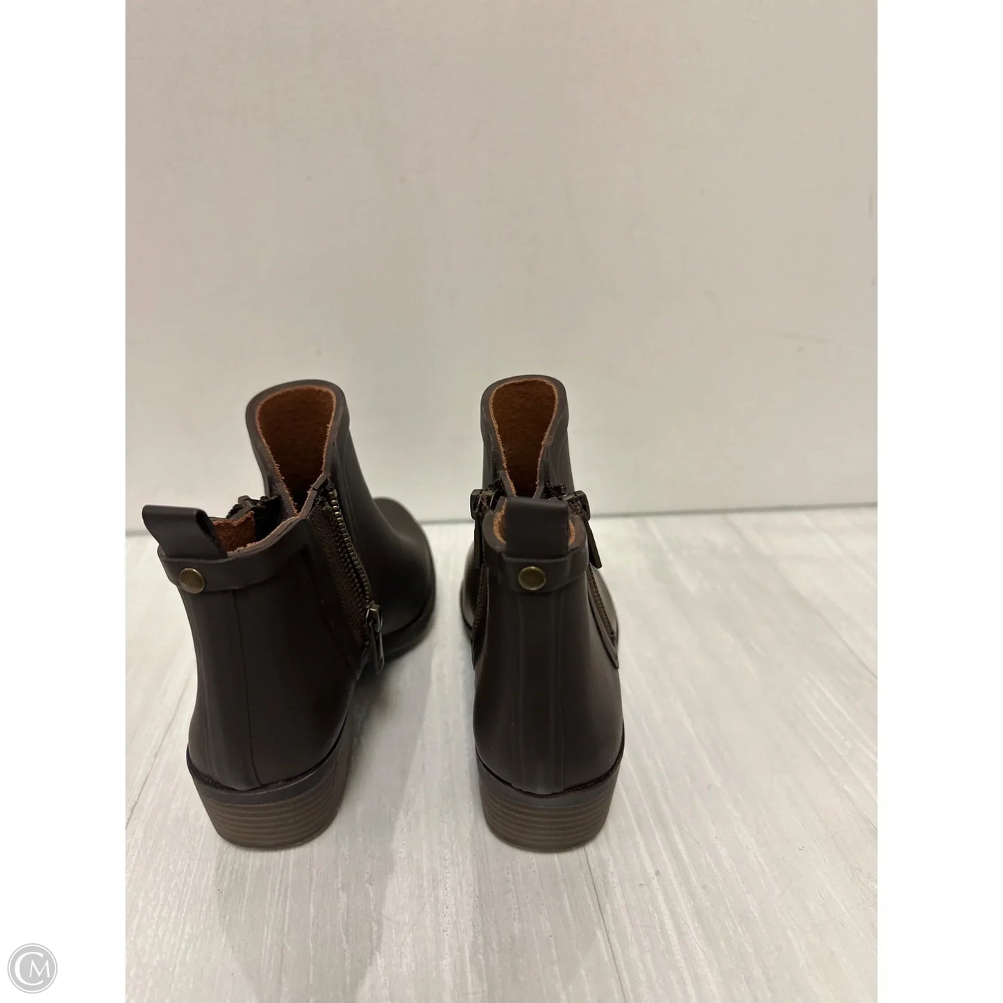 Boots Rain By Lucky Brand In Brown, Size: 5