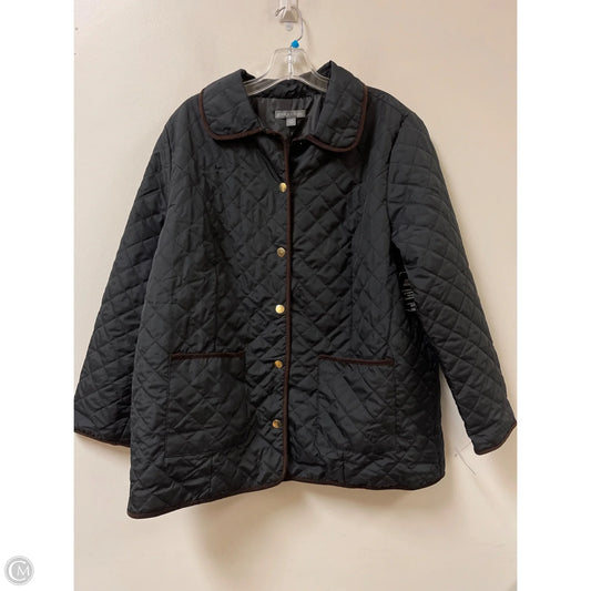 Jacket Puffer & Quilted By Jessica London In Black, Size: 2x
