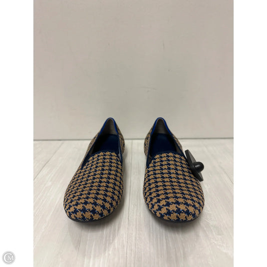 Shoes Flats By Rothys In Blue & Brown, Size: 8