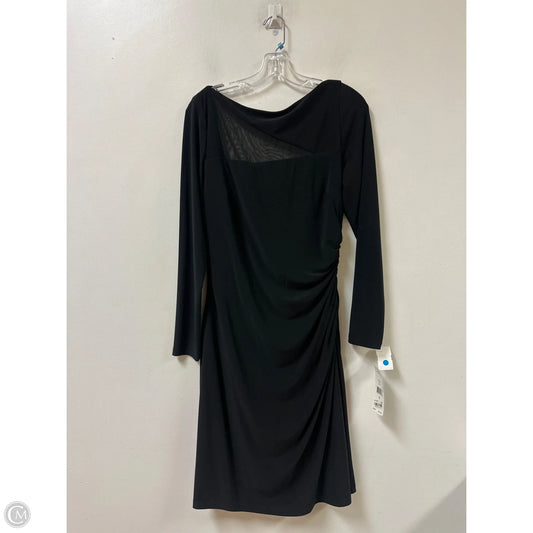 Dress Party Midi By Lauren By Ralph Lauren In Black, Size: L