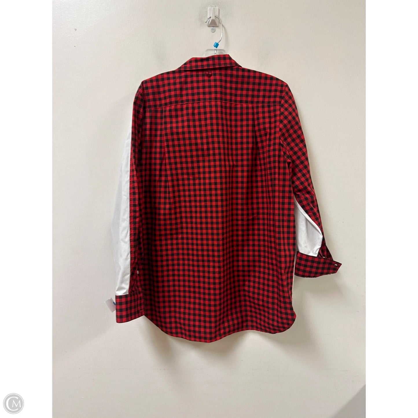 Blouse Long Sleeve By Nautica In Red, Size: M