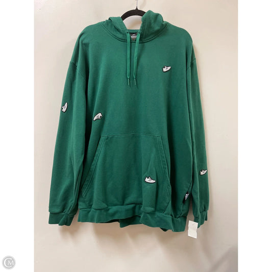 Athletic Sweatshirt Hoodie By Adidas In Green, Size: 2x
