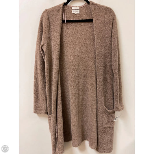 Sweater Cardigan By Blu Pepper In Brown, Size: M