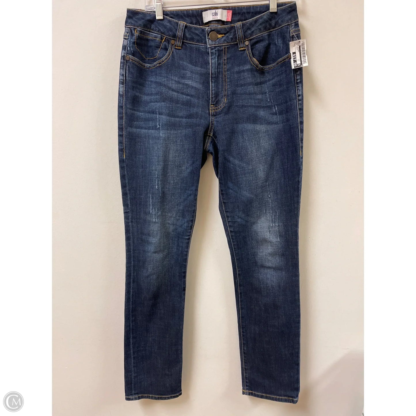Jeans Skinny By Cabi In Blue Denim, Size: 6