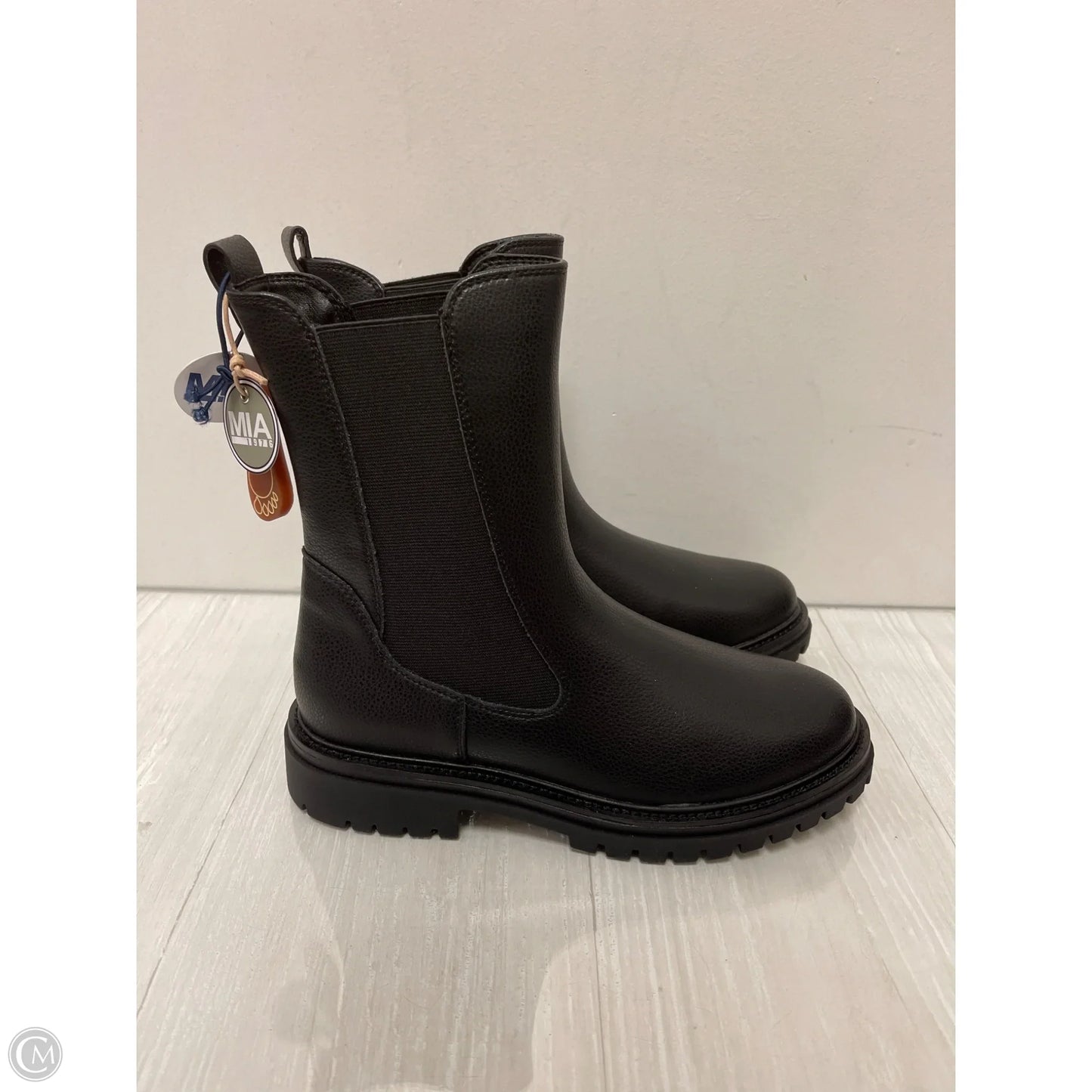 Boots Mid-calf Flats By Mia In Black, Size: 8.5