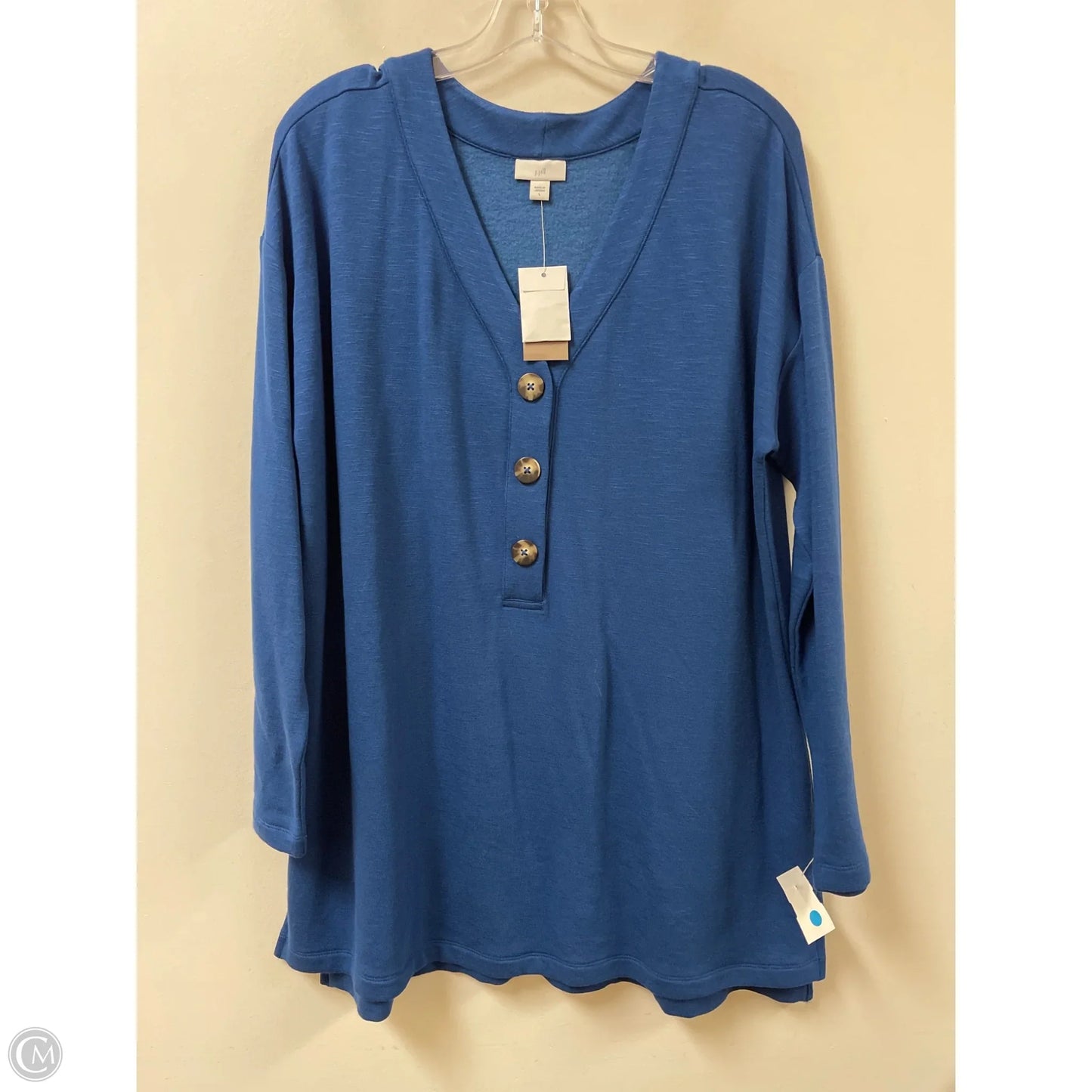 Tunic Long Sleeve By J. Jill In Blue, Size: L