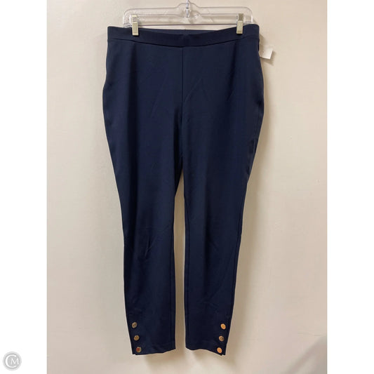 Pants Leggings By Chicos In Navy, Size: 12