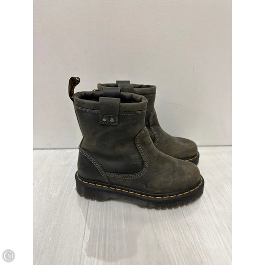 Boots Ankle Flats By Dr Martens In Grey, Size: 6