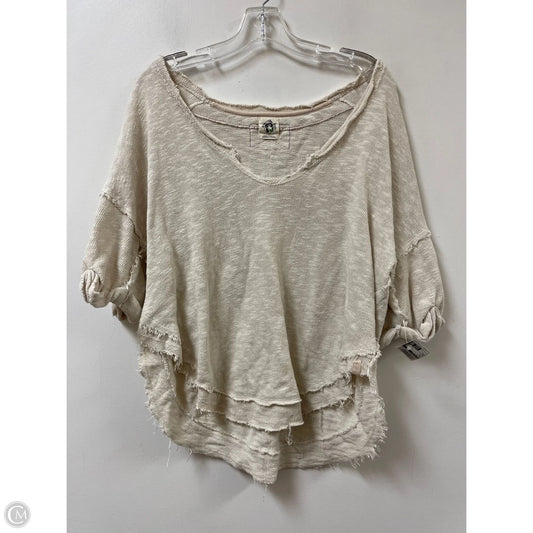 Top Short Sleeve By We The Free In Cream, Size: S